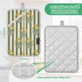 thumbnail image 6 of Yayeee Pot Holders Kitchen Heat Resistant with Pockets 7"x9.8" Cotton Oven Cooking Hot Pads, Green Stripe Flowers, 6 of 7