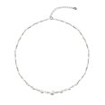 thumbnail image 2 of Rice Pearl Choker Necklace, Adjustable 16-20 Inch Bridal Collar, White Bead & Star Pendant Necklace for Women, Vintage Inspired Wedding Party Jewelry, Elegant Gift for Her, 2 of 9