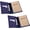 Blue, variant on Journal Cover, 2 Pack PU Leather Notebook Cover for Field Notes, or other 3.5" x 5.5" Pocket Notebooks - Black