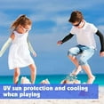 thumbnail image 4 of Un par de brazaletes de seda de hielo con dibujos animados para niños, protector de brazo impreso UPF50 +, brazalete de protección solar, 4 of 5