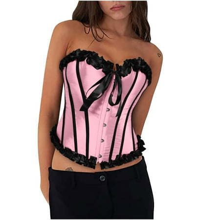

Fesfesfes Women Wrap Waist Corset Slimming Body Shaper Plus Size Waist Trainer Shapewear Bustier Body Shaper Clearance