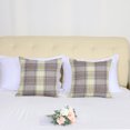 thumbnail image 2 of Unique Bargains Plaids Square Decorative Throw Pillow Covers, 2-Pack , 18" x 18" #7, 2 of 7