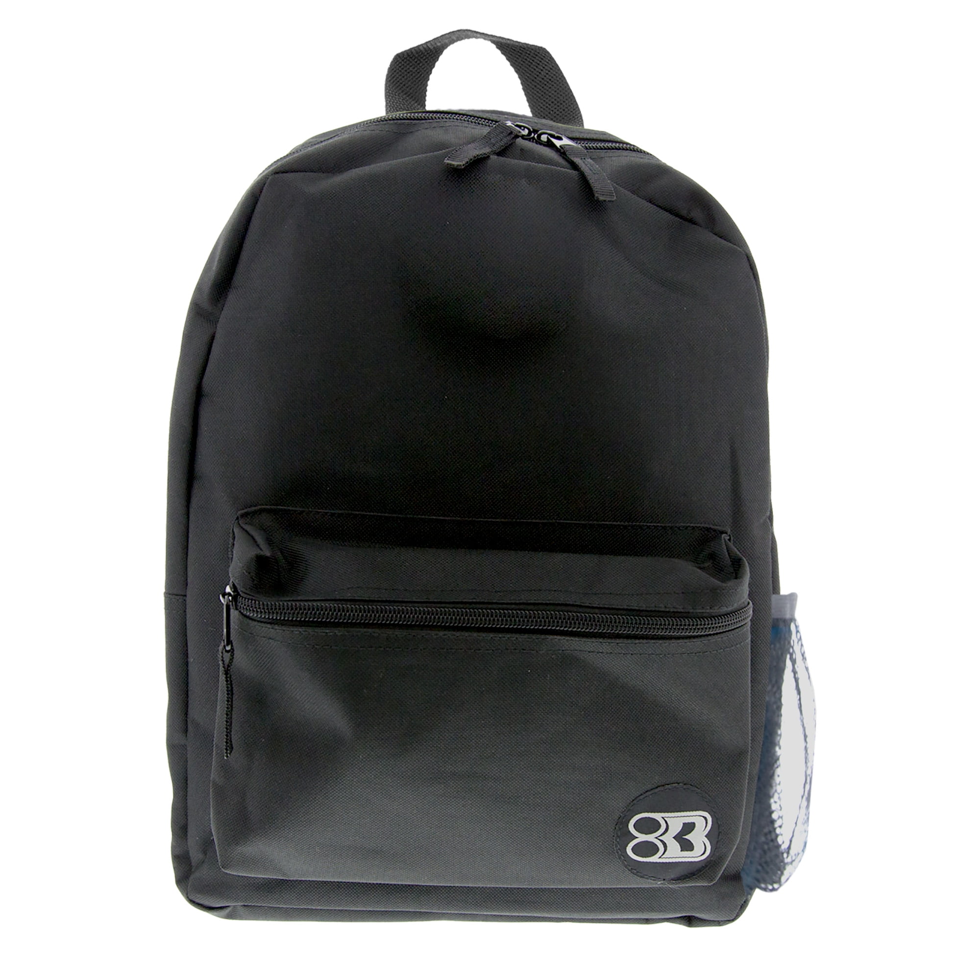 Bazic New 401317 16 Inch Black Basic Backpack (12Pack) Backpacks