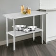 thumbnail image 4 of Stainless Steel Table for Prep Work 30"x48" NSF Commercial Metal Worktable Adjustable Height Leveling Feet Extra Strength Kitchen Storage Rack for Restaurant Warehouse, 4 of 9