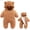 Khaki, variant on Newborn Baby Bear Romper Outfit Suit Girls Boys Fleece Thick Jumpsuit Romper Hooded Coat Winter Warm Clothes Outwear Snowsuit Baby Boy Romper Outfit Size 9-12 Months