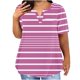thumbnail image 1 of Plus Size Mujeres Blusas Cuello en V Casual Suelto Verano Blusa de Manga Corta para el Uso Diario Y Casual, 1 of 5