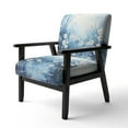 thumbnail image 3 of Designart "Winters Flowers Embrace Pointillism" Upholstered Landscape & Nature Accent Chair and Traditional Arm Chair - Multiple Color & Pattern, 3 of 7