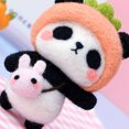 thumbnail image 2 of Kit Needle Felting Kit DIY Handmade Wool Pedant Materials Cartoon Panda Shape for Beginners, 2 of 5
