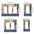 thumbnail image 2 of Yayeee Rocker Switch Wall Plate 2-Gang 4.7"x4.6" Home Decorative Outlet Cover, Floral Vase, 2 of 6