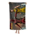 thumbnail image 3 of Deadpool y Wolverine Toalla de playa de secado rápido con diseño temático, regalo para mujeres y niñas, ideal para cumpleaños, fans, amantes de la música, uso en la playa o al aire libre, 78 × 150 cm, 3 of 6