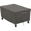 "Classic Accessories Ravenna Large Rectangle Ottoman/Side Table Patio Furniture Storage Cover, Fits up to 38"" Taupe"