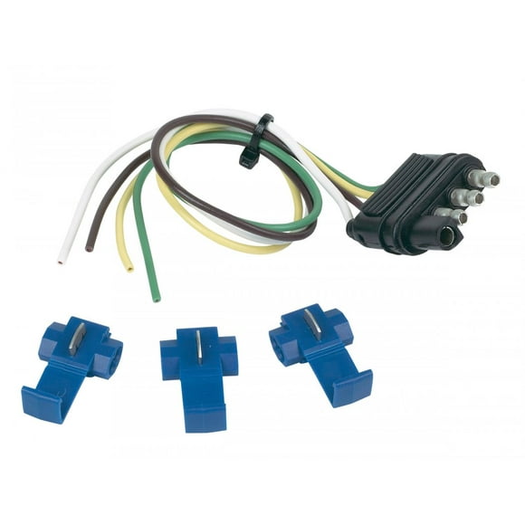 Hopkins MFG Trailer Wiring Connector 48105 Trailer Side; 12 Inch Wire Length; With 3 Splice Connectors