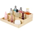 thumbnail image 5 of Raindrops 1Set Wooden Divided Box Jewelry Storage Organizer Multi-Layered Design for Cosmetics Organization Khaki Color, 5 of 8