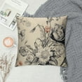 thumbnail image 2 of COMIO  Throw Pillow Covers Vintage Floral with Victorian Bouquet of Flowers on Garden Roses Tulips Delphinium Petunia Cushion Pillow Case, 2 of 5