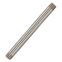 Westbrass D12108-07 ½” x 8" IPS Brass Pipe Nipple, Satin Nickel
