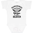 thumbnail image 3 of Inktastic Handpicked for Earth by My Yaya in Heaven with Angel Wings Boys or Girls Baby Bodysuit, 3 of 5