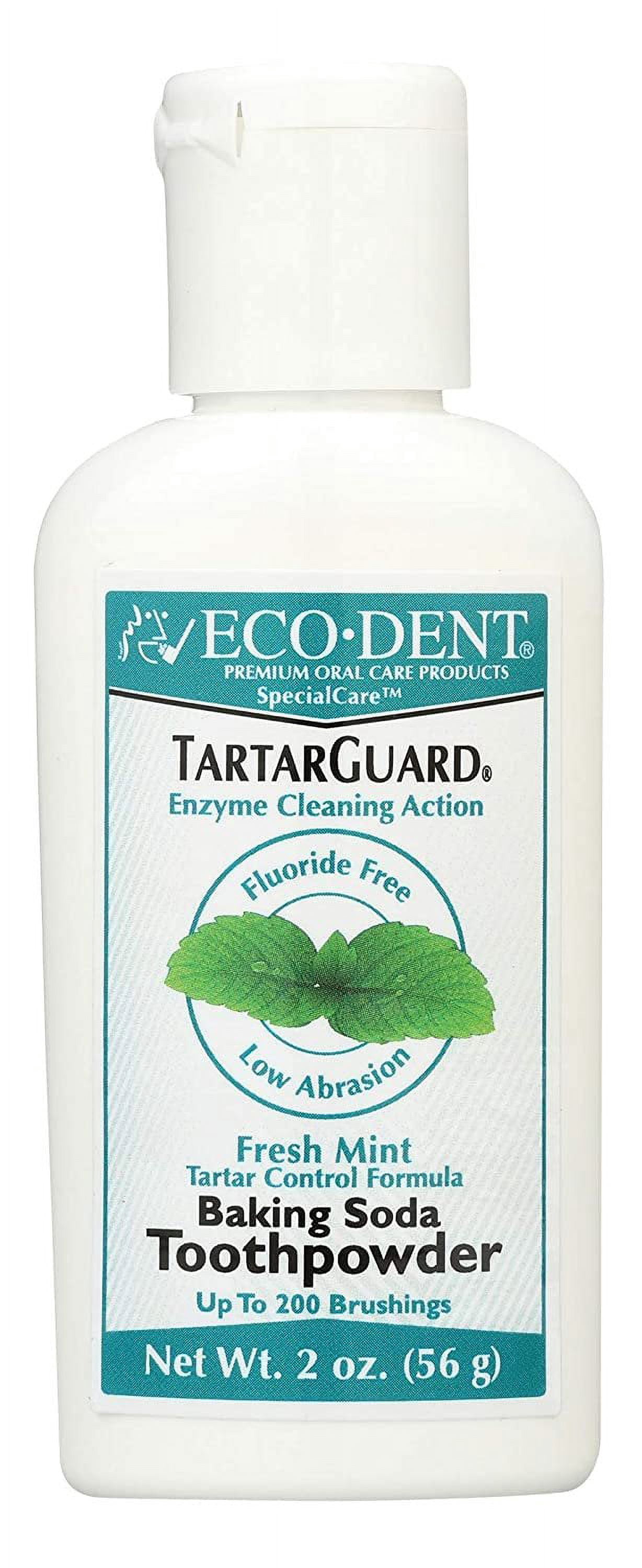 Eco-Dent Tartar Guard Baking Soda Toothpowder, Fresh Mint, 2 oz, 2-Pack