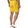 thumbnail image 3 of Abcnature Men's Athletic Shorts, Sports Gym Running Short Pants, Fashion Man Solid Elastic Waist Mid Waist Loose Pockets Bandage Shorts, Cargo Casual Hiking Shorts Yellow 3XL, 3 of 3