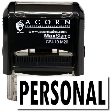 Self-Inking Personal Stamp with Red Ink