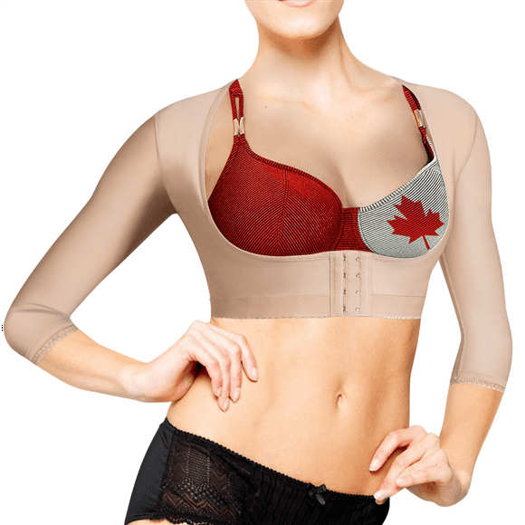 Lady Jeneva Vêtements de Forme à Compression du Bras pour Femmes Beige X-Large