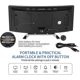 thumbnail image 5 of Digital Silent Non-Ticking Alarm Clock for Bedrooms, 7'Large LED Mirror Screen, 2 Brightness Mode, 12/24H, Temperature, Date, Night Light, Snooze, US, 5 of 5