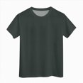 thumbnail image 4 of kpoplk Girls Graphic Tees Short Sleeve Girls Shirts Cute Tops Crew Neck Casual Basic Summer T-Shirt for Kids Teen 4-15 Years(Dark Gray,13-14 Y), 4 of 4