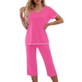 thumbnail image 2 of TAGOLD Womens Two Piece Outfits Sets,Women's Summer Suit Fashion Short Solid Color Casual Two Piece Suit, 2 of 5