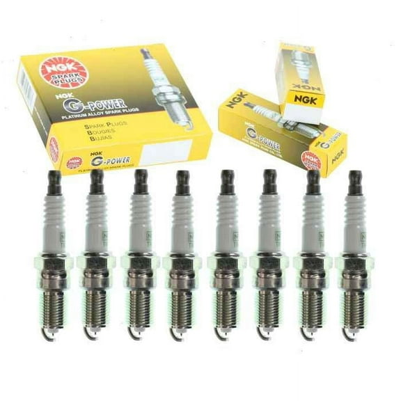 8 pc NGK G-Power Spark Plugs compatible with Chevrolet Camaro 5.7L 6.2L V8 1998-2015