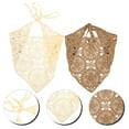 thumbnail image 3 of Zonhebin 2 pcs Crochet Bandana Headband Triangle Hair Scarf Decorative Hair Bandana for Women, 3 of 6