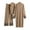 Khaki, variant on Women Abaya M_uslim Prayer Dress Embroidered Sleeves Cardigan Kaftan I_slamic Dubai Robe Casual M_odest Abaya Dress Three Piece Outfit