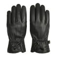 thumbnail image 2 of Homesteed Mens Leather Gloves Winter Leather Gloves Sheepskin Gloves Warm Leather Gloves Insulated Full Finger Fleece Lined Black Genuine Sheepskin, 2 of 9