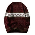 thumbnail image 3 of Akiihool Men Sweaters for Fall And Winter Mens Oversize Knitted Sweater Long Sleeve Soft Touch Crewneck Sweater (,M), 3 of 5