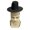 Black, variant on Elegant High Wide Brims Netting Top Hats Tall Cap For Ancient Event Outfit And Historical Costume Accessories