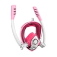 thumbnail image 2 of Máscara de snorkel para niños, máscara de buceo de cara completa para niños y niñas, conjunto de snorkel antifugas Rosa, 2 of 8