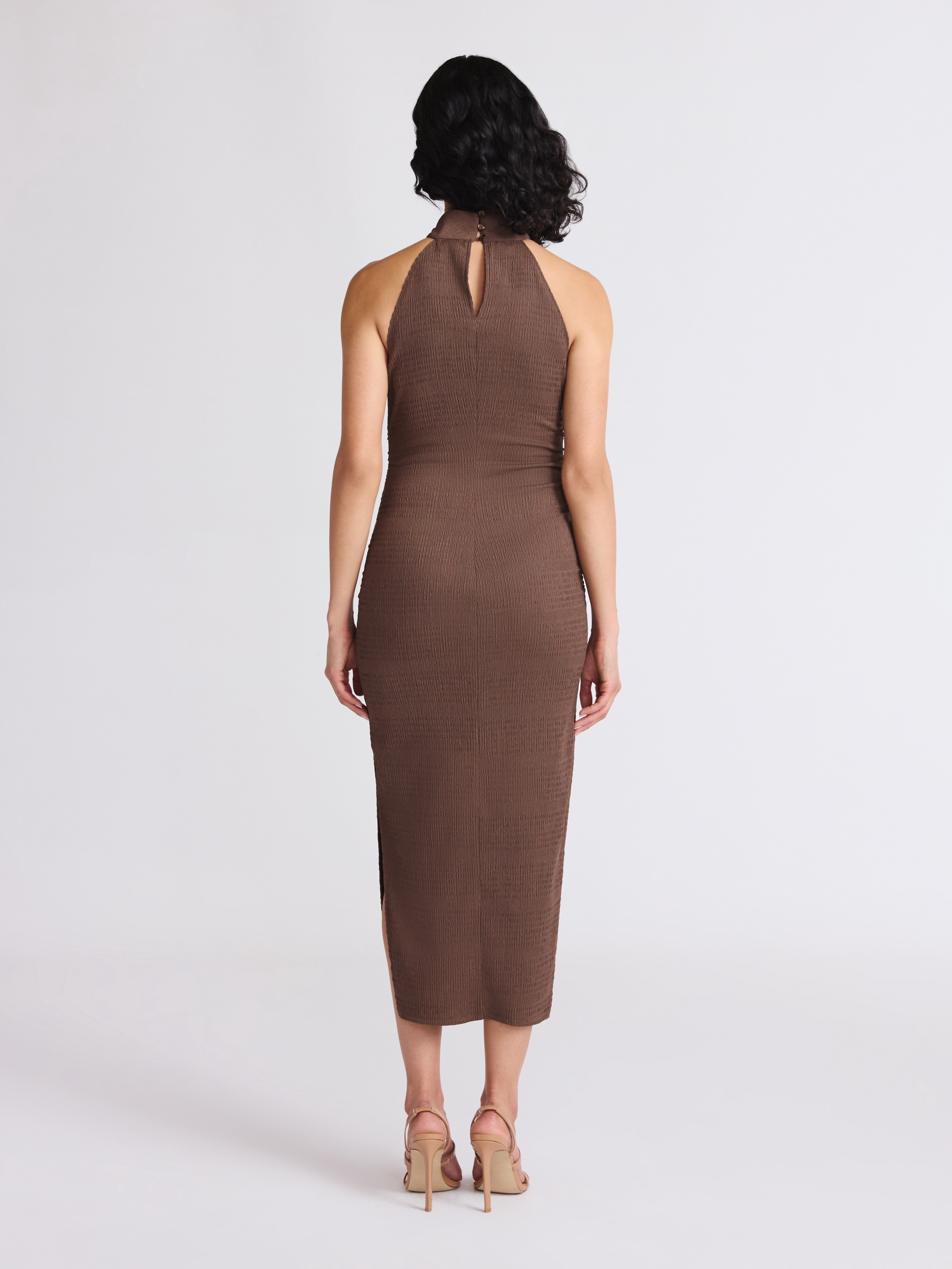 Sofia by Sofia Vergara Women's Halter Midi Dress, Mid Calf Length, Sizes XS-XXXL