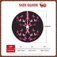 thumbnail image 2 of Xecao Breast Cancer Pattern Christmas Tree Skirt Round Xmas Tree Mat Base Cover for Holiday Home Decorations-30", 2 of 6