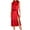 Red, variant on Lovskoo 2024 Wedding Guest Dresses for Women Evening Gown Trendy Blackless Loose Sleeveless Solid Knee-High Dress Split Cocktail Dresses 2023 Black