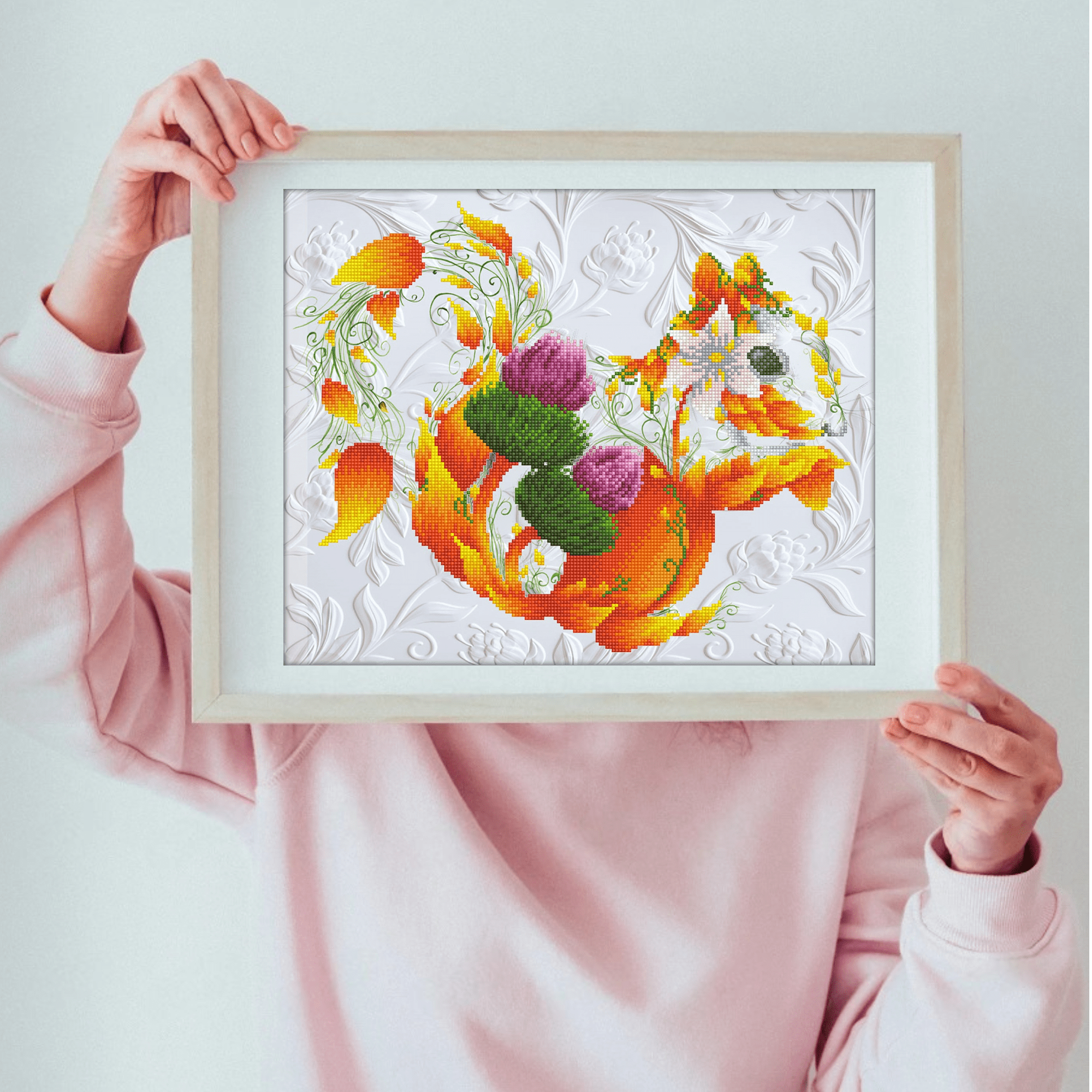 Diamond Dotz Scotch Squirrel Animal Diamond Painting Kits for Adults - Diamond Art Kits a Relaxing Creative Craft Kit with Dotz Gems  16.5"x20.5"