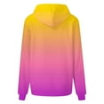thumbnail image 4 of Puliio Women's Hoodies Gradient Drawstring With Pocket Sweatshirt Hoodie Womens Loose Fit Casual Fasion Hoodies Sweatshirts, 4 of 5