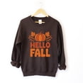thumbnail image 4 of Hello Fall Pumpkin Distressed - Women's Graphic Sweatshirt, 4 of 21
