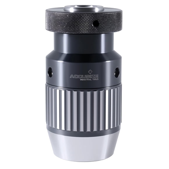 Accusize Industrial Tools Capacity 1/32-3/4 inch to 3Jt Precision Keyless Drill Chuck, 0222-0884