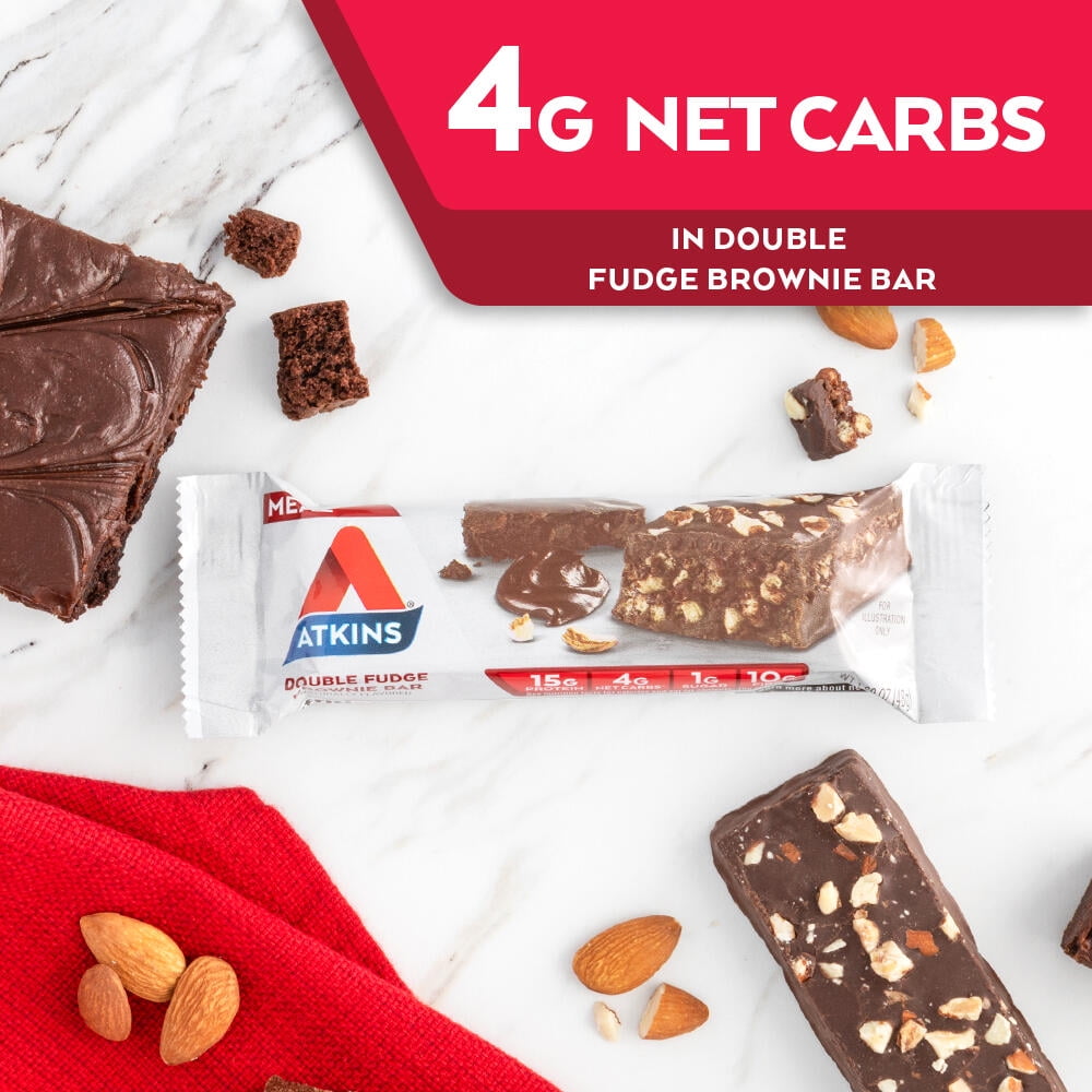 Protein-Rich Meal Bar, Double Fudge Brownie, Keto Friendly, 5 Count