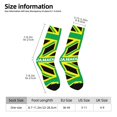 thumbnail image 3 of Women'S Novelty Funny Crew Socks Men'S Jamaica Jamaican Kingdom Flag Design Socks, 3 of 7