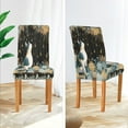 thumbnail image 5 of BZSMCE Chairs Slipcovers Dining Chair Covers Cat under Golden Drips Creative Pattern, 5 of 7