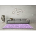thumbnail image 3 of Ahgly Company Indoor Square Oriental Purple Industrial Area Rugs, 3' Square, 3 of 4