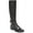 Black Leather, variant on Sam Edelman Womens Pansy Leather Round Toe Knee-High Boots