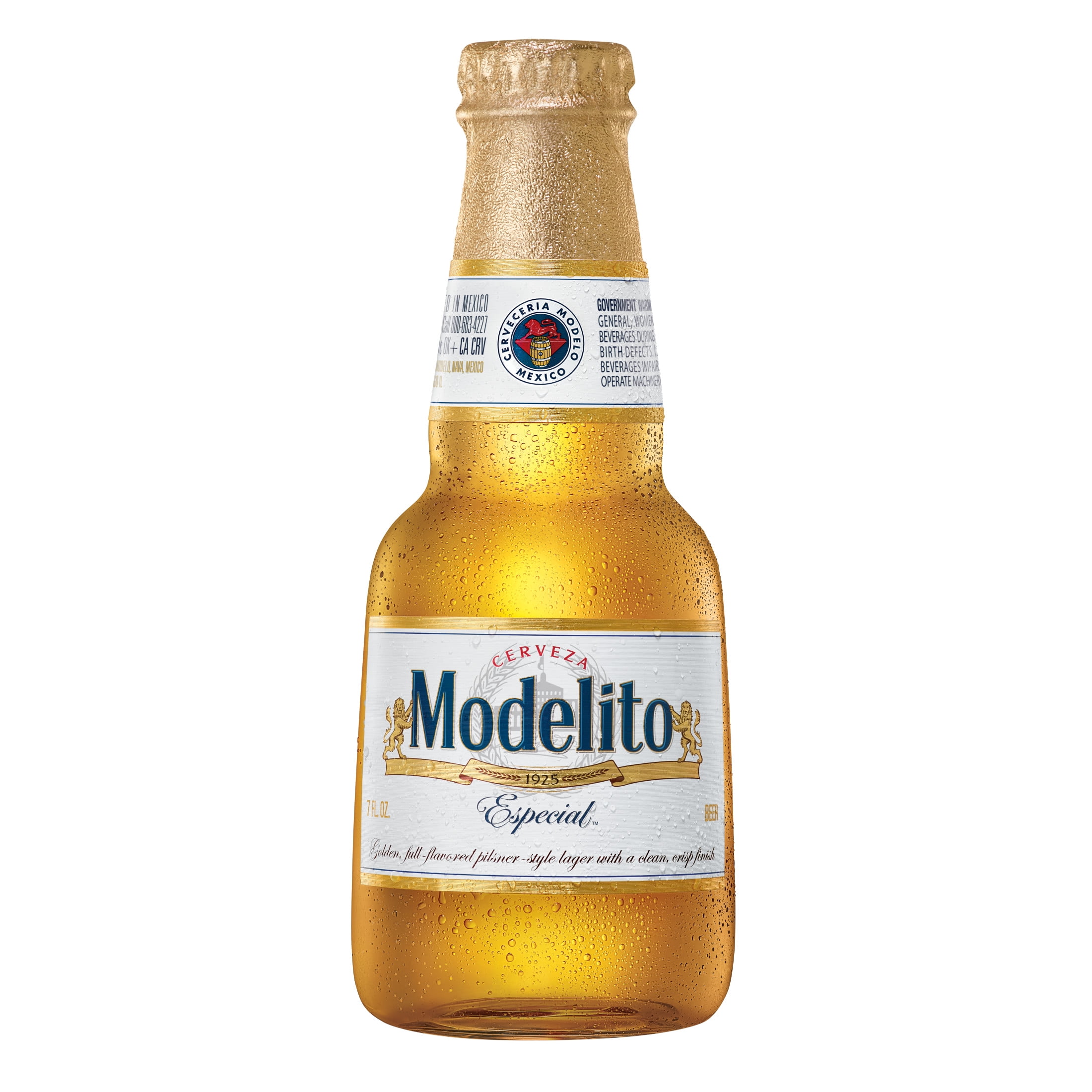 Modelo Especial Modelito Mexican Lager Import Beer, 24 pack, 7 fl oz Glass Mini Bottles, 4.4% ABV