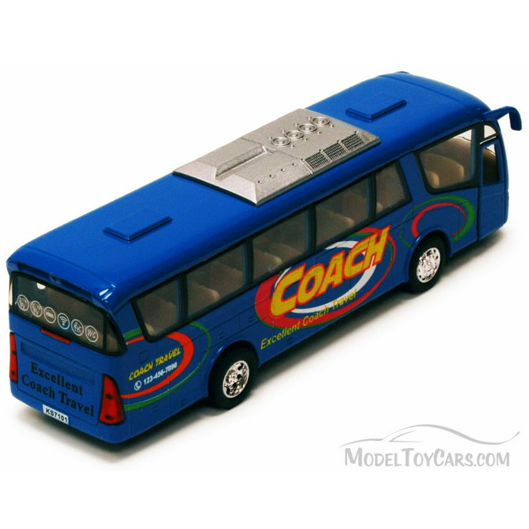 Coach Bus, Blue - Kinsmart 7101D - 7