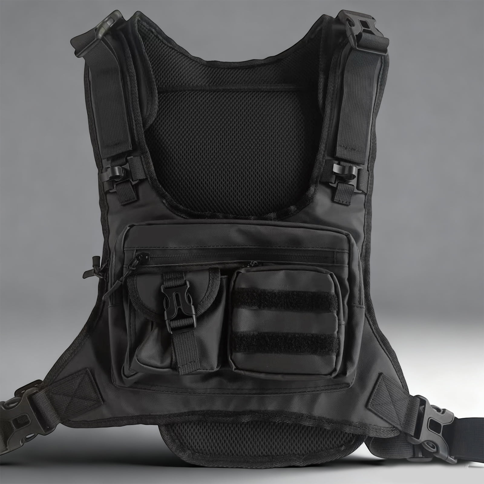 Travel Outdoor Storage Bag Vest Pack Feature Front Panels Perfect For Running Training Biking Backpacking