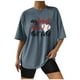 thumbnail image 1 of Camisas sexy de verano para mujer Blusa regular estampada con cuello redondo y manga corta OAVQHLG3B Store lin121212, 1 of 5